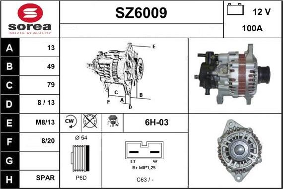 Sera SZ6009 - Alternator www.molydon.hr