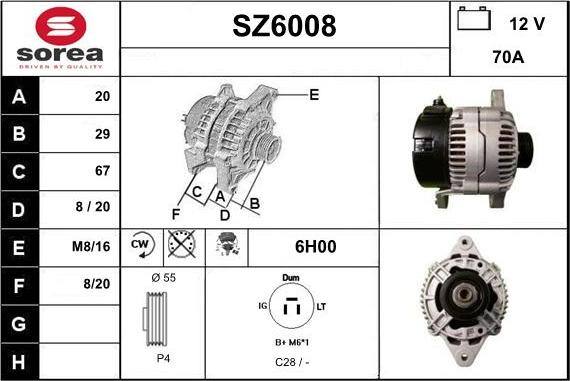 Sera SZ6008 - Alternator www.molydon.hr