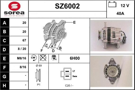 Sera SZ6002 - Alternator www.molydon.hr