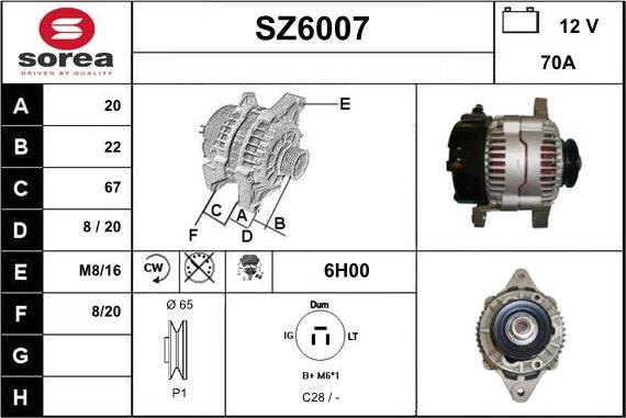 Sera SZ6007 - Alternator www.molydon.hr