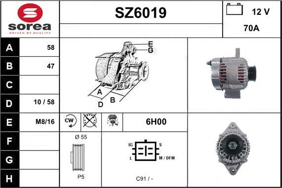 Sera SZ6019 - Alternator www.molydon.hr