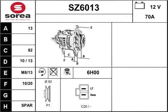 Sera SZ6013 - Alternator www.molydon.hr