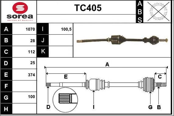 Sera TC405 - Pogonska osovina www.molydon.hr