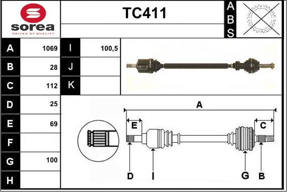 Sera TC411 - Pogonska osovina www.molydon.hr