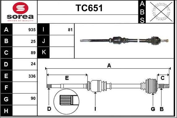 Sera TC651 - Pogonska osovina www.molydon.hr