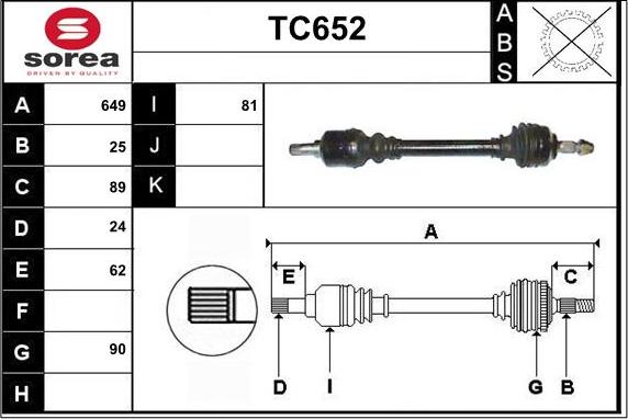 Sera TC652 - Pogonska osovina www.molydon.hr