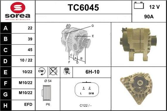 Sera TC6045 - Alternator www.molydon.hr