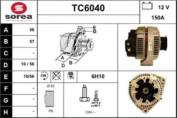 Sera TC6040 - Alternator www.molydon.hr