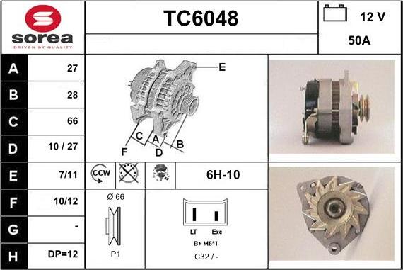 Sera TC6048 - Alternator www.molydon.hr