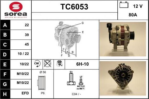 Sera TC6053 - Alternator www.molydon.hr