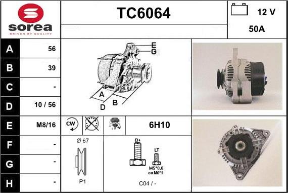 Sera TC6064 - Alternator www.molydon.hr