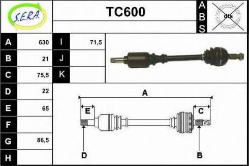 Sera TC600 - Pogonska osovina www.molydon.hr