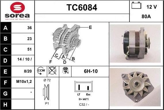 Sera TC6084 - Alternator www.molydon.hr