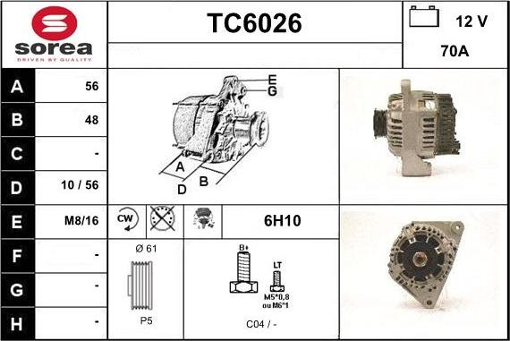 Sera TC6026 - Alternator www.molydon.hr