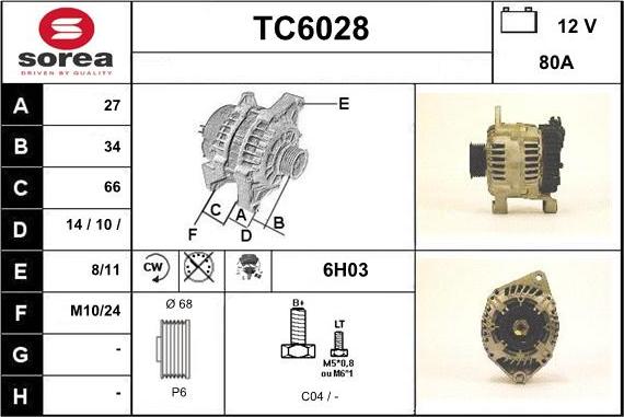 Sera TC6028 - Alternator www.molydon.hr