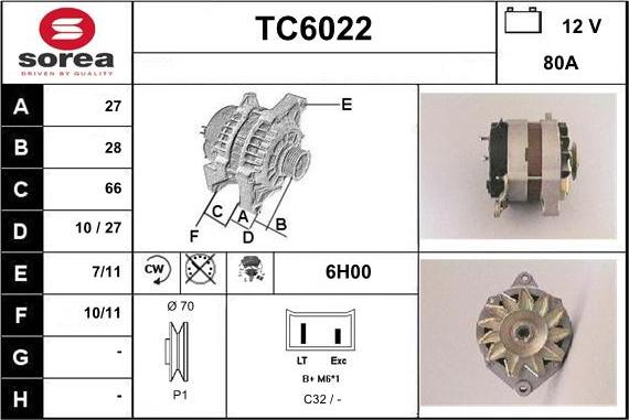 Sera TC6022 - Alternator www.molydon.hr