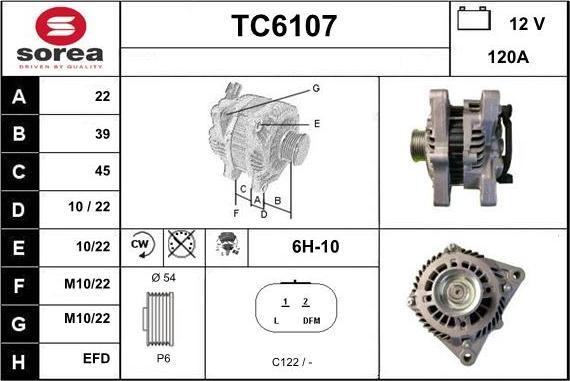 Sera TC6107 - Alternator www.molydon.hr