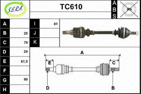 Sera TC610 - Pogonska osovina www.molydon.hr