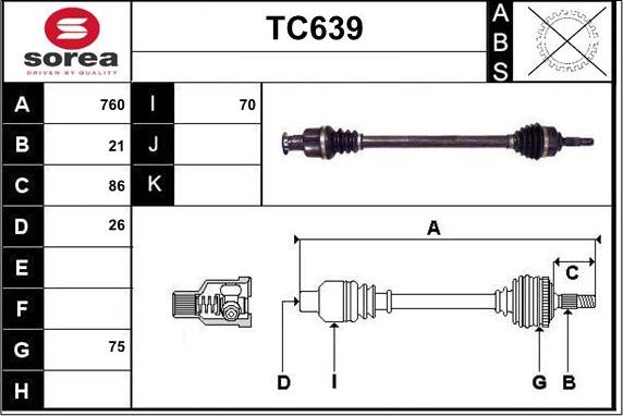 Sera TC639 - Pogonska osovina www.molydon.hr