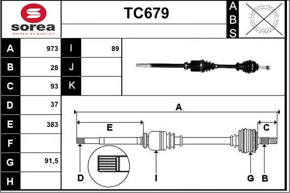 Sera TC679 - Pogonska osovina www.molydon.hr