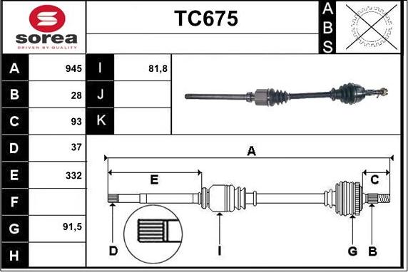 Sera TC675 - Pogonska osovina www.molydon.hr