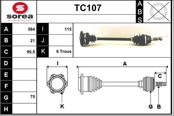 Sera TC107 - Pogonska osovina www.molydon.hr