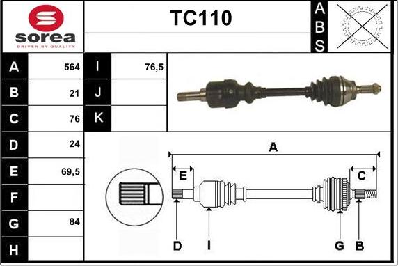 Sera TC110 - Pogonska osovina www.molydon.hr