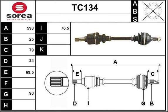 Sera TC134 - Pogonska osovina www.molydon.hr