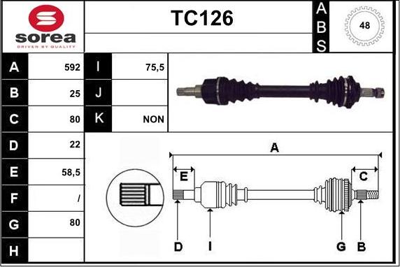 Sera TC126 - Pogonska osovina www.molydon.hr