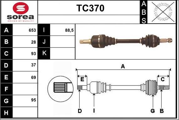 Sera TC370 - Pogonska osovina www.molydon.hr