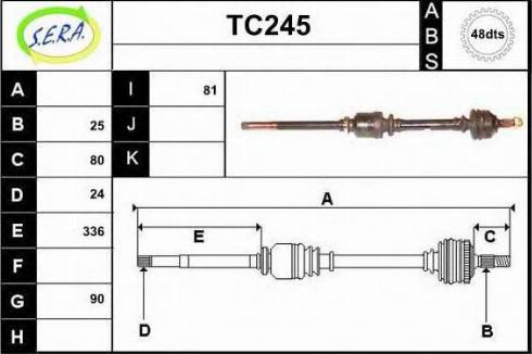 Sera TC245 - Pogonska osovina www.molydon.hr