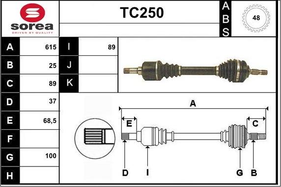 Sera TC250 - Pogonska osovina www.molydon.hr