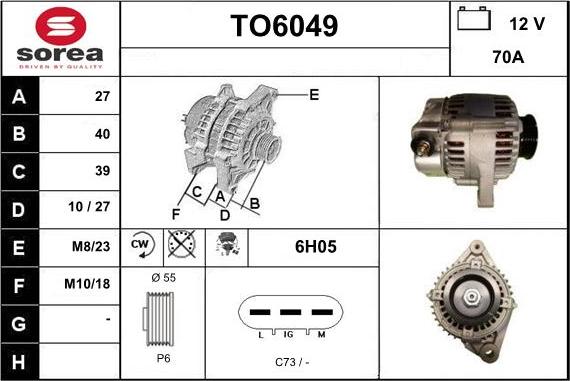 Sera TO6049 - Alternator www.molydon.hr