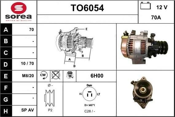 Sera TO6054 - Alternator www.molydon.hr