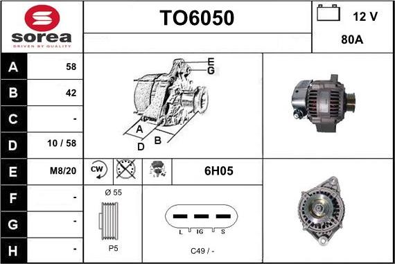 Sera TO6050 - Alternator www.molydon.hr