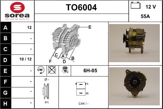 Sera TO6004 - Alternator www.molydon.hr