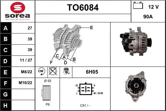 Sera TO6084 - Alternator www.molydon.hr