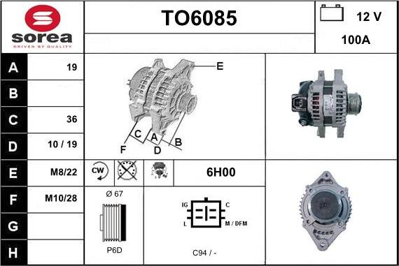 Sera TO6085 - Alternator www.molydon.hr