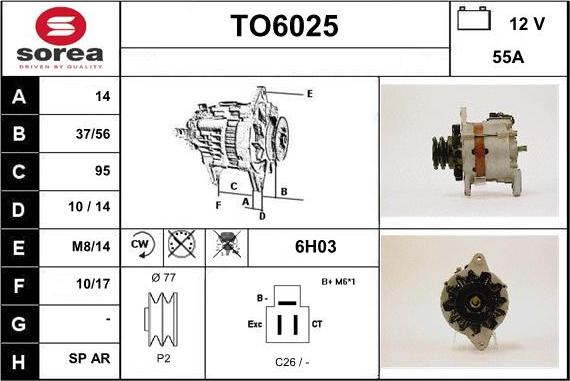 Sera TO6025 - Alternator www.molydon.hr