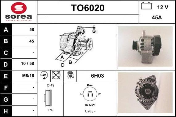 Sera TO6020 - Alternator www.molydon.hr