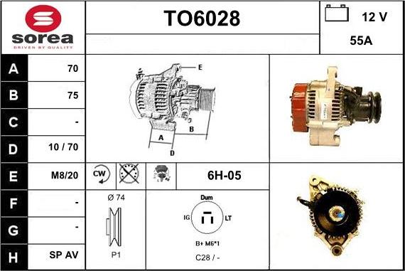 Sera TO6028 - Alternator www.molydon.hr