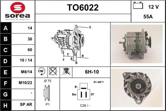 Sera TO6022 - Alternator www.molydon.hr