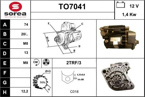 Sera TO7041 - Starter www.molydon.hr