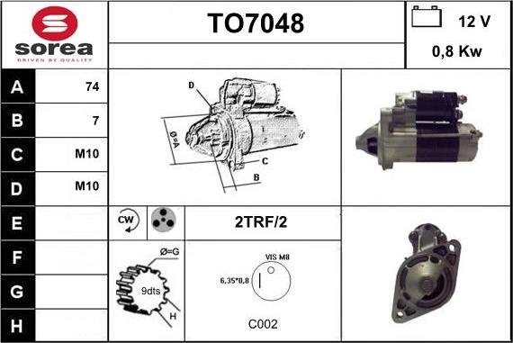 Sera TO7048 - Starter www.molydon.hr