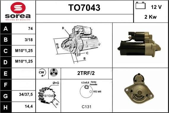 Sera TO7043 - Starter www.molydon.hr