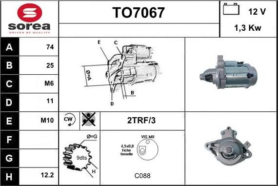 Sera TO7067 - Starter www.molydon.hr