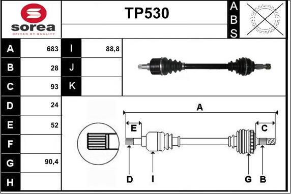 Sera TP530 - Pogonska osovina www.molydon.hr