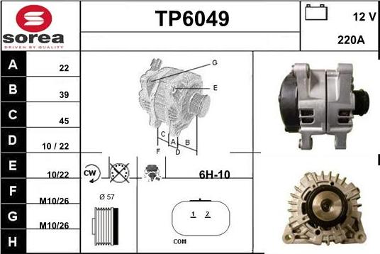 Sera TP6049 - Alternator www.molydon.hr