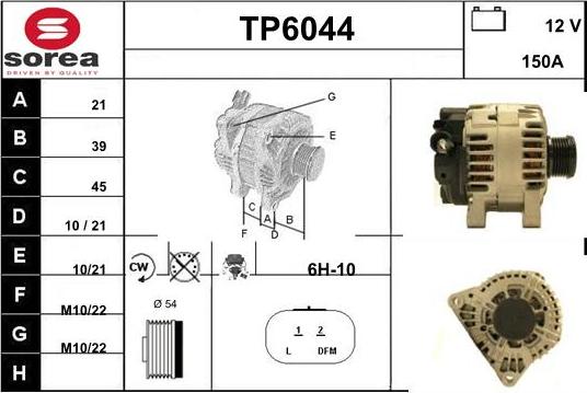 Sera TP6044 - Alternator www.molydon.hr