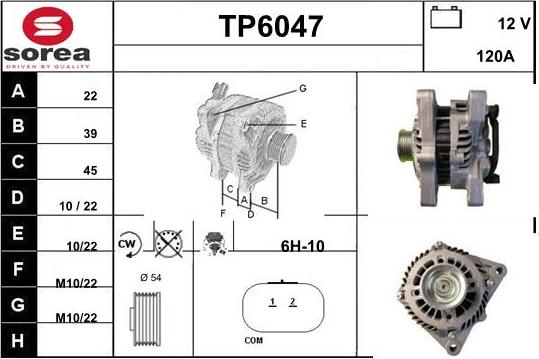 Sera TP6047 - Alternator www.molydon.hr